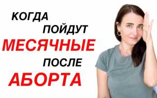 Когда начинаются и сколько идут месячные после аборта?