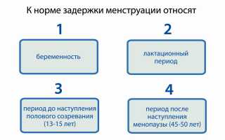 Причины задержки менструации на 2-3 дня